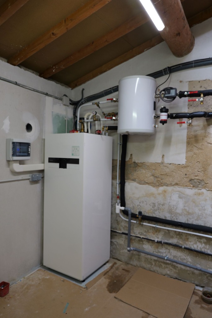 Remplacement d'une chaudière fioul par une pompe à chaleur air eau sur mazan près de carpentras